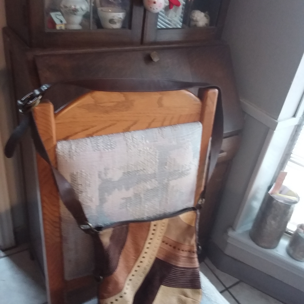 Fossil Leather Patchwork Crossbody - image 7